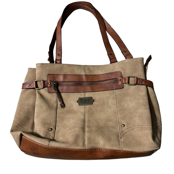 b.o.c. Brown Messenger Bag with Vintage Faux Leather Style - Picture 10 of 10